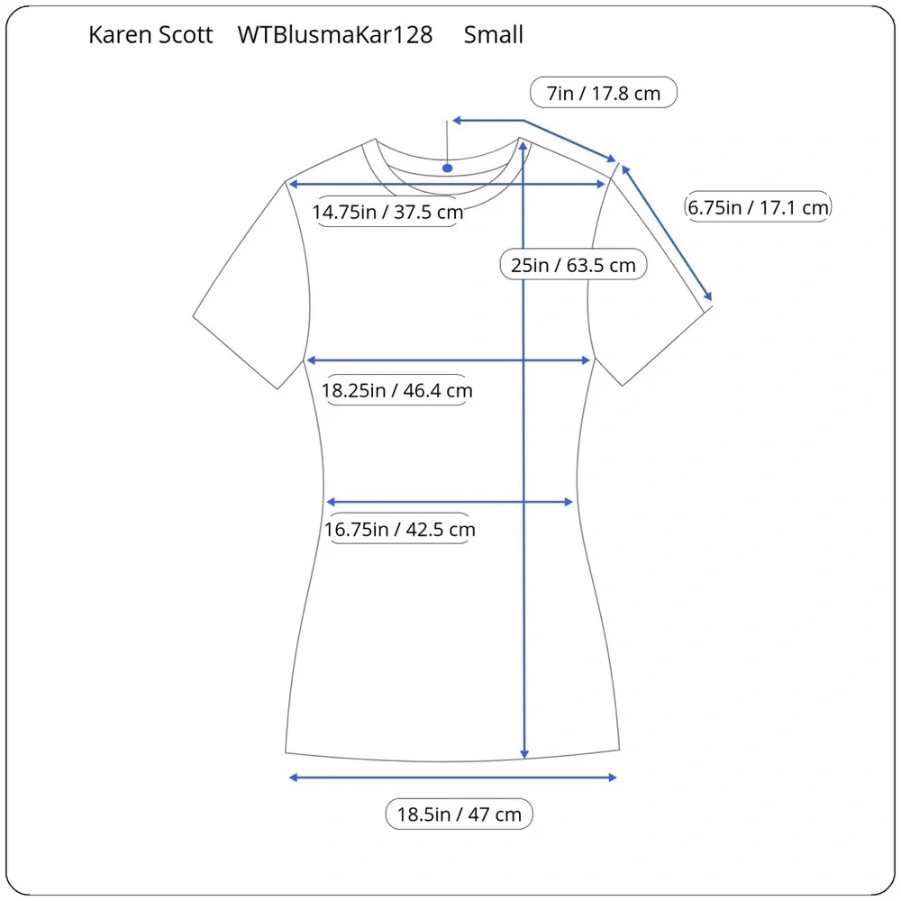 🔥NWT🔥 Karen Scott Women’s Short Sleeve Dot Print T-Shirt - Picture 5 of 5